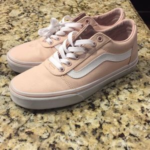 Blush pink vans old school